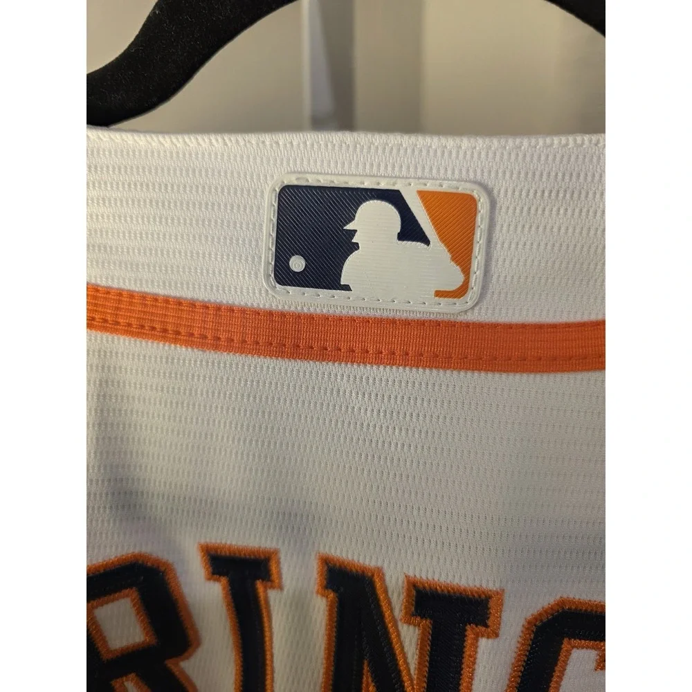 BASEBALL HOUSTON ASTROS SHIRT MAJESTIC SIZE L ADULT SPRINGER 4 World Series 2019